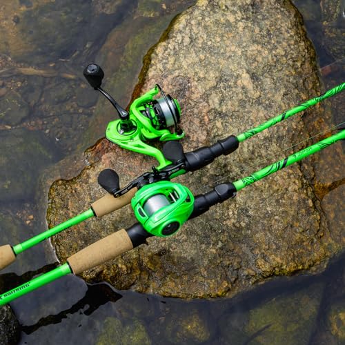 KastKing Zephyr Dual-tip Rod Spinnig Reel Combo,6ft 6in ML& M,2000 Reel