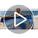 Blue Beach Blanket 120x108 Inches Sandproof Waterproof Quick Dry Outdoor Picnic Mat for 2-8 Adults