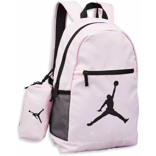 Jordan Jordan backpack 9B0503 with pouch, pink, Taglia unica