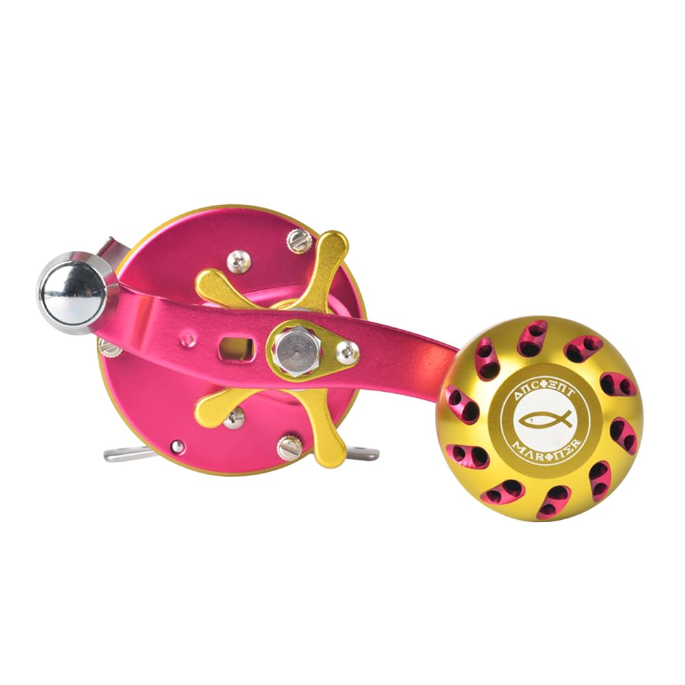 ANCIENT MARINER Albatross 6000 Catfish Reels, Conventional Round Baitcasting Reel,Pink