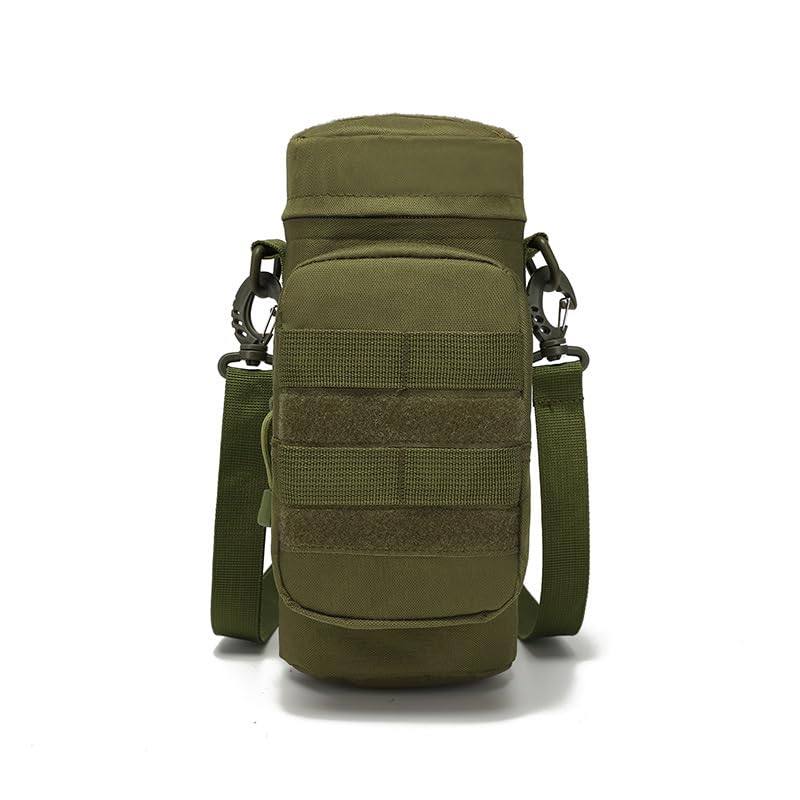 Molle Water Bottle Carrier Bag, Bottle Pouch Holder, Adjustable Shoulder Hand Strap Sling Neoprene Sleeve Sports Water Bottle Accessories for Hiking Travelling Camping