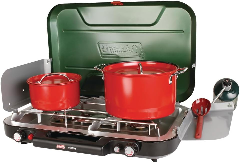 Coleman Classic 3-Burner Propane Camping Stove with InstaStart Ignition, Portable Cooktop with 3 Adjustable Burners & 28,000 BTUs of Power for Camping, Tailgating, Grilling, Hunting & More