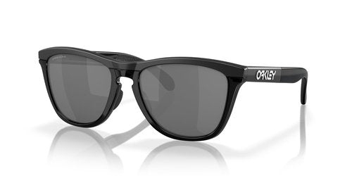 Oakley OO9284A Frogskins Range Low Bridge Fit Round Sunglasses, Matte Black/Black Ink/Prizm Black, 55 mm