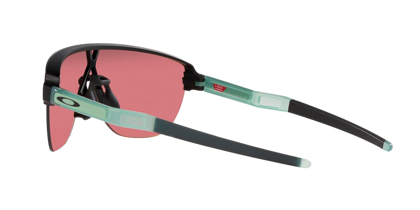 Oakley Men's OO9248 Corridor Rectangular Sunglasses, Matte Black/Prizm Trail Torch, 42 mm