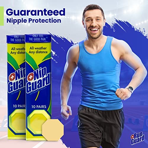 Ultimate Run Guard Bundle with Anti Chafe Stick 1.4 oz and 20 Pairs Nip Guards for Athletes