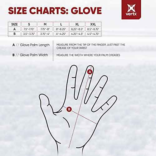 Vertx Mens Gloves, Breathable, Touch Screen Compatible Leather Palm, Removable Index Finger