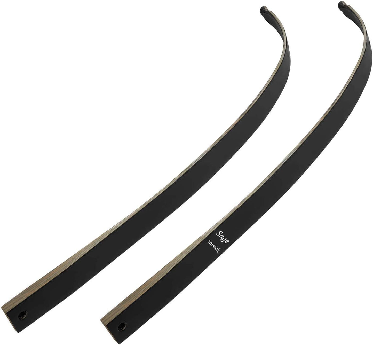 Samick Sage Recurve Bow Limbs - Takedown Recurve Limbs Replacements, 25-60 lbs, Compatible Riser, Durable Maple Fiberglass for Archery Target & Hunting Practice - Adult & Teen Archers