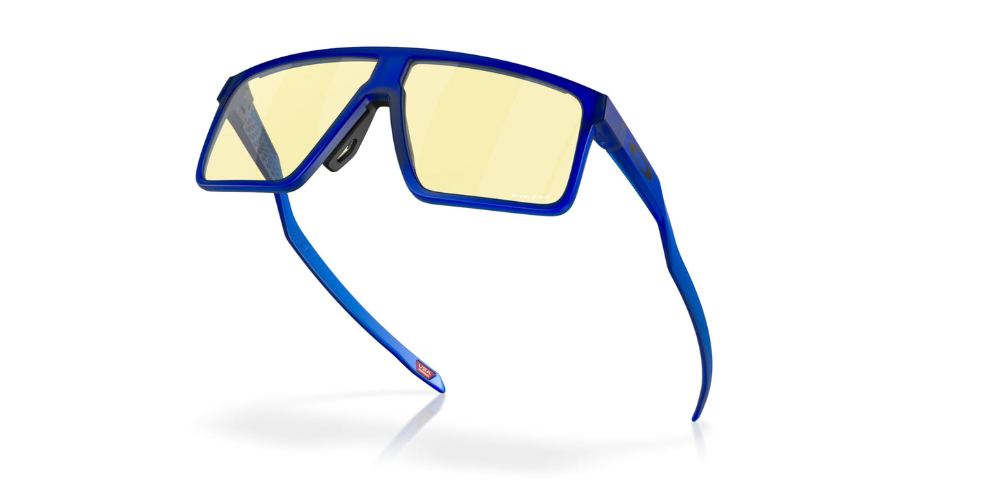 Oakley Men's OO9285 Helux Rectangular Sunglasses, Matte Crystal Blue/Prizm Gaming, 61 mm
