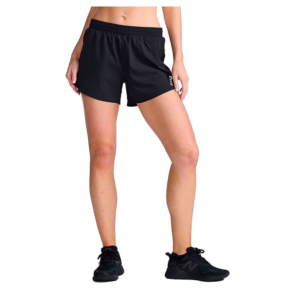 2XU Aero 5" Run Shorts Black/Silver Reflective XS 5