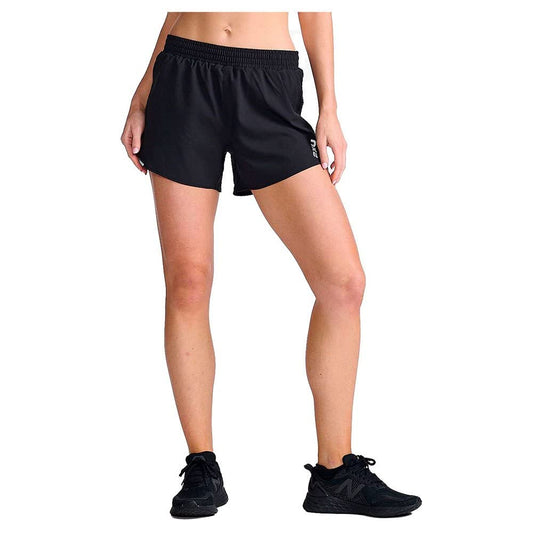2XU Aero 5" Run Shorts Black/Silver Reflective XS 5