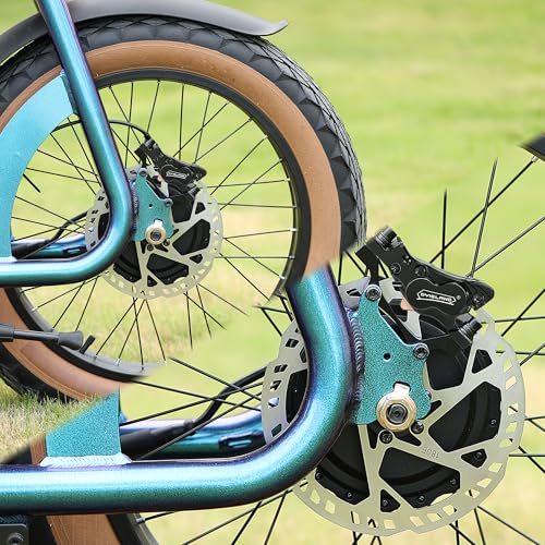 140mm 160mm 180mm 203mm Bike Disc Brake Rotor with 6 Bolts, Bicycle Brakes Stainless Steel Rotors, MTB, Thickness 2.3mm, Center Hole Distance 44mm, for E-Bike E-Scooter MTB (gray-203mm)