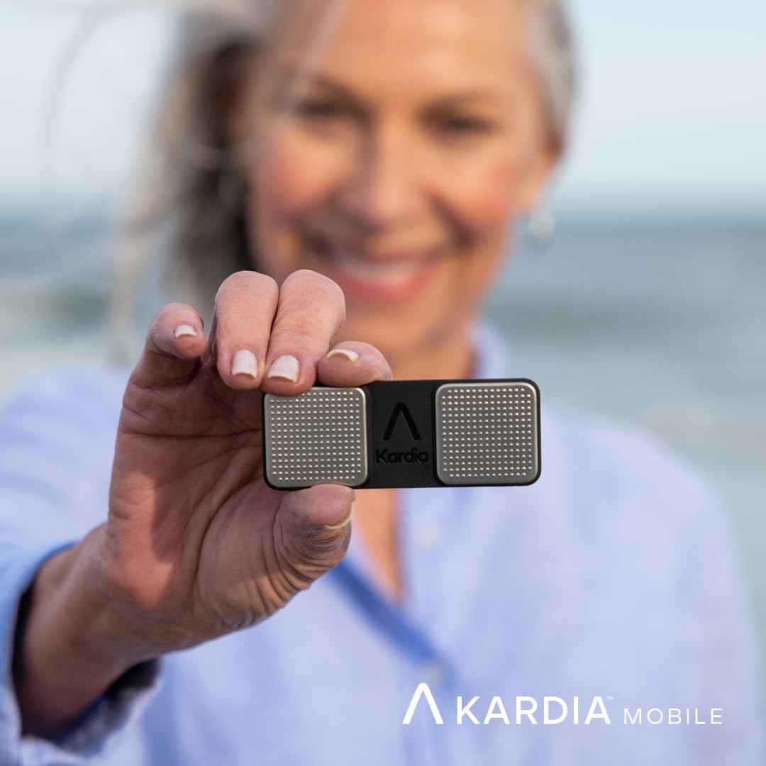KardiaMobile EKG Monitor – At-Home Heart Rhythm Tracker for AFib & Arrhythmias – Quick 30-Second Results, Compatible with Most Smartphones