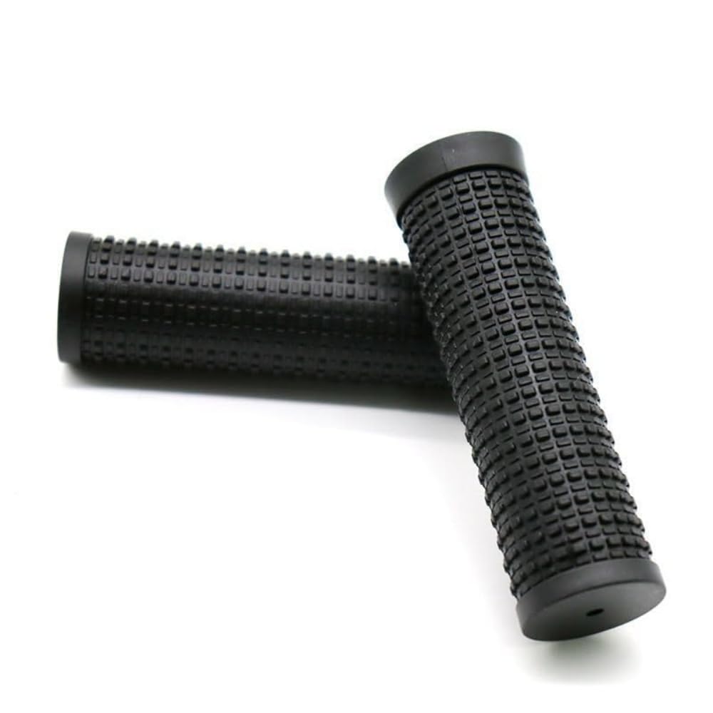 2Pcs Black Bike Bicycle Long/Short Handlebar Grips for Twising Shifter, Shockproof Anti Slip Parts, Cycling Parts and Components Anti Slip Soft Rubber Bike Grips (Long Short)
