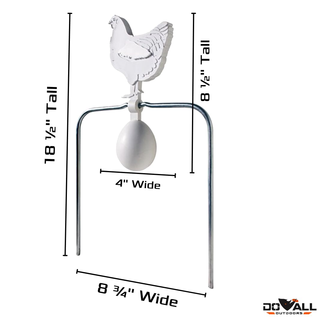 Do All Outdoors Chicken & Egg Impact Seal Self-Healing Shooting Target, Rated for All calibers .22 - .50 Cal. Rifles and Pistols