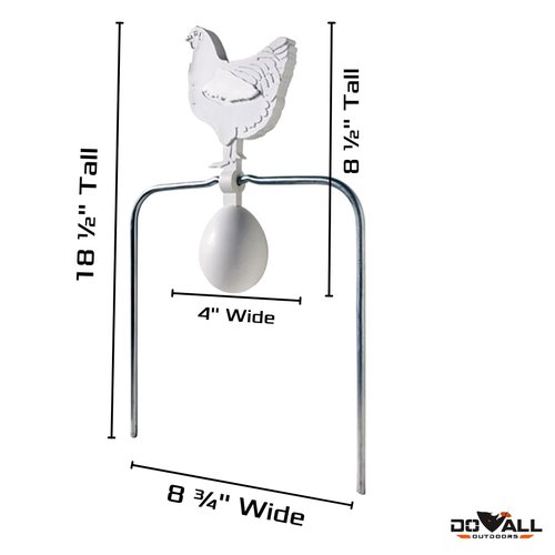 Do All Outdoors Chicken & Egg Impact Seal Self-Healing Shooting Target, Rated for All calibers .22 - .50 Cal. Rifles and Pistols