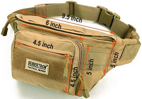 Seibertron Tactical Sling Pack EDC Travel Compact Messenger Molle Bag