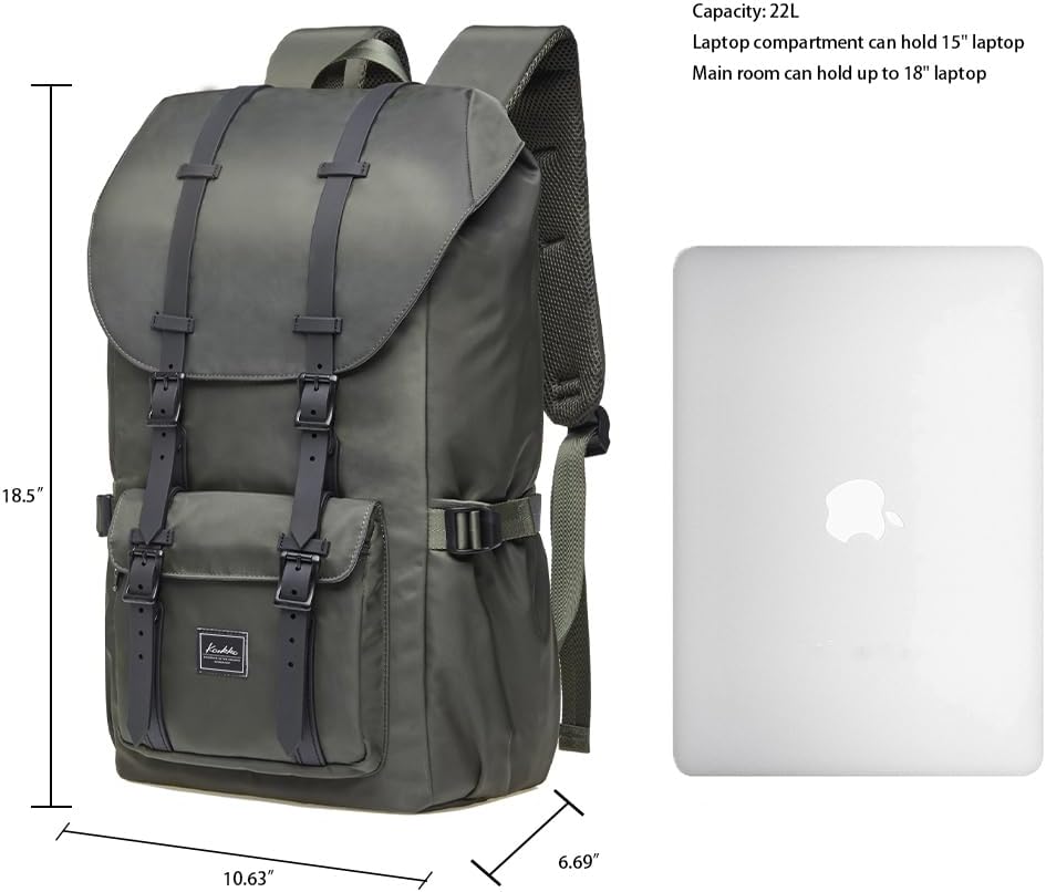 KAUKKO Backpack, (Black (E5-3), 45 x 27 x 17cm (HxBxT)