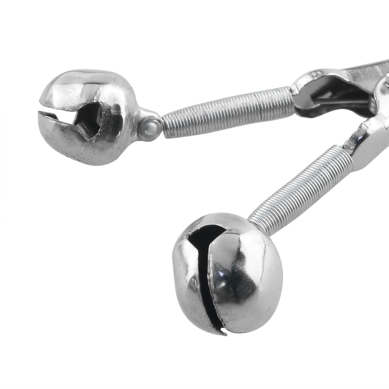 WHYHKJ 12PCS Fishing Bells Alligator Clip Fishing Iron Clip Rivet Bell Spiral Clip Fish Bells Fishing Bite Alarm