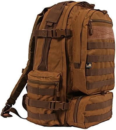 LAPG Operator Tactical Backpack, Adjustable Outdoor Operation Backpack with MOLLE System, Hiking Knapsack - Black