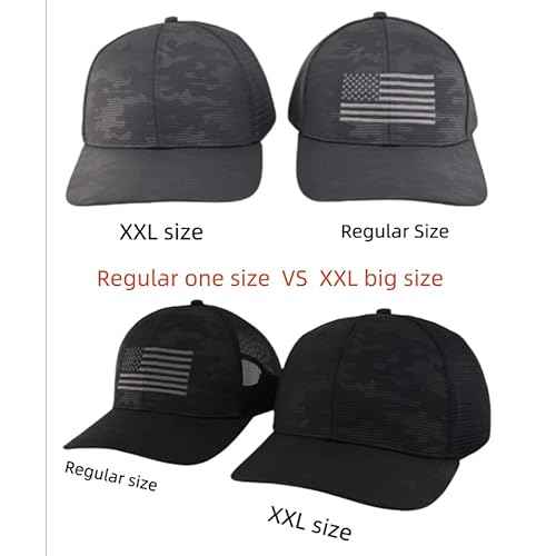 American Flag Trucker Cap ? M/L/XL/XXL Sizes Men Women Mesh-Back Snapback Baseball Hat