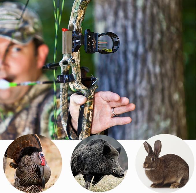 JIANZD Archery Broadheads 100 Grain Fixed Blades Screw-in Arrowheads for Crossbow Recurve Bow and Compound Bow