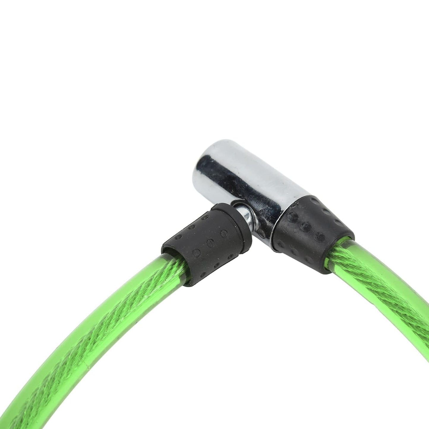 2ft Bike Lock Cable, Steel Wire Lock Cable Wide Application Easy Lock Operation Cable Lock Bicycle Mounting Bracket for Bike Motorcycle Gate Straight Cable Locks with Keys Security Anti-theft(green)