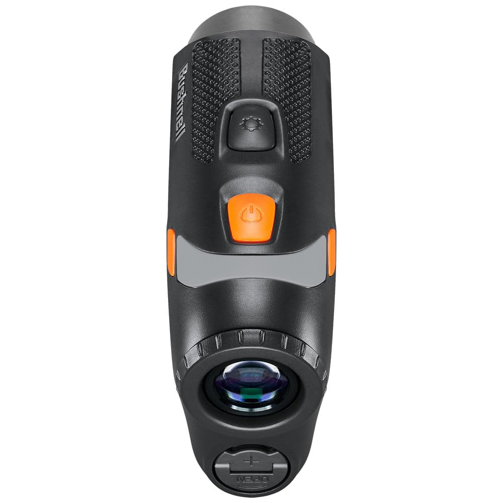 Bushnell Golf Tour V6 Laser Rangefinder Patriot Pack, Visual Jolt Flag Locking, Magnetic Mount, 1300 Yard Range 6X Magnification