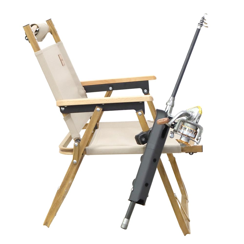 Adjustable Fishing Rod Holder, Pole inserter for Boat Yacht Kayak Fishing, Spinning Plastic, Black