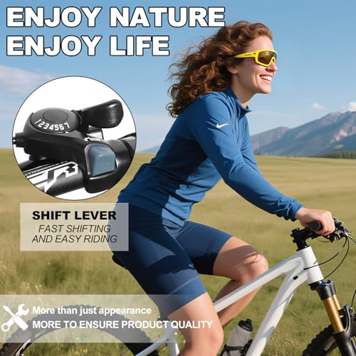 Bike Shifter SL-TX30-7R, 7 Speed Bike Right Thumb Shift Lever for Mountain City Road Folding Bicycle