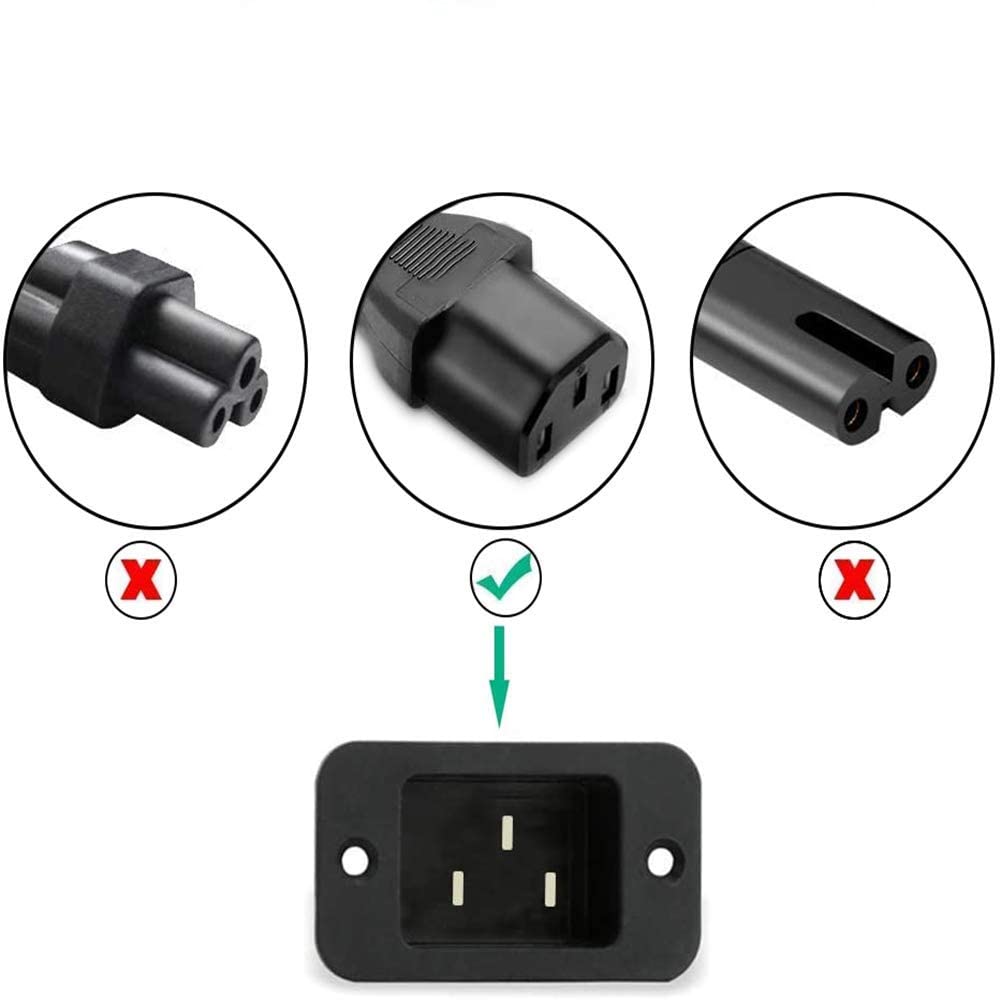 AC Power Cord Compatible Horizon Fitness Treadmills Ellipticals, Life Fitness Treadmill, Goplus 2 in 1 Folding Treadmill Sole,3 Prong Replacement Power Cable -UL