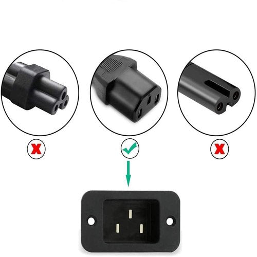 AC Power Cord Compatible Horizon Fitness Treadmills Ellipticals, Life Fitness Treadmill, Goplus 2 in 1 Folding Treadmill Sole,3 Prong Replacement Power Cable -UL