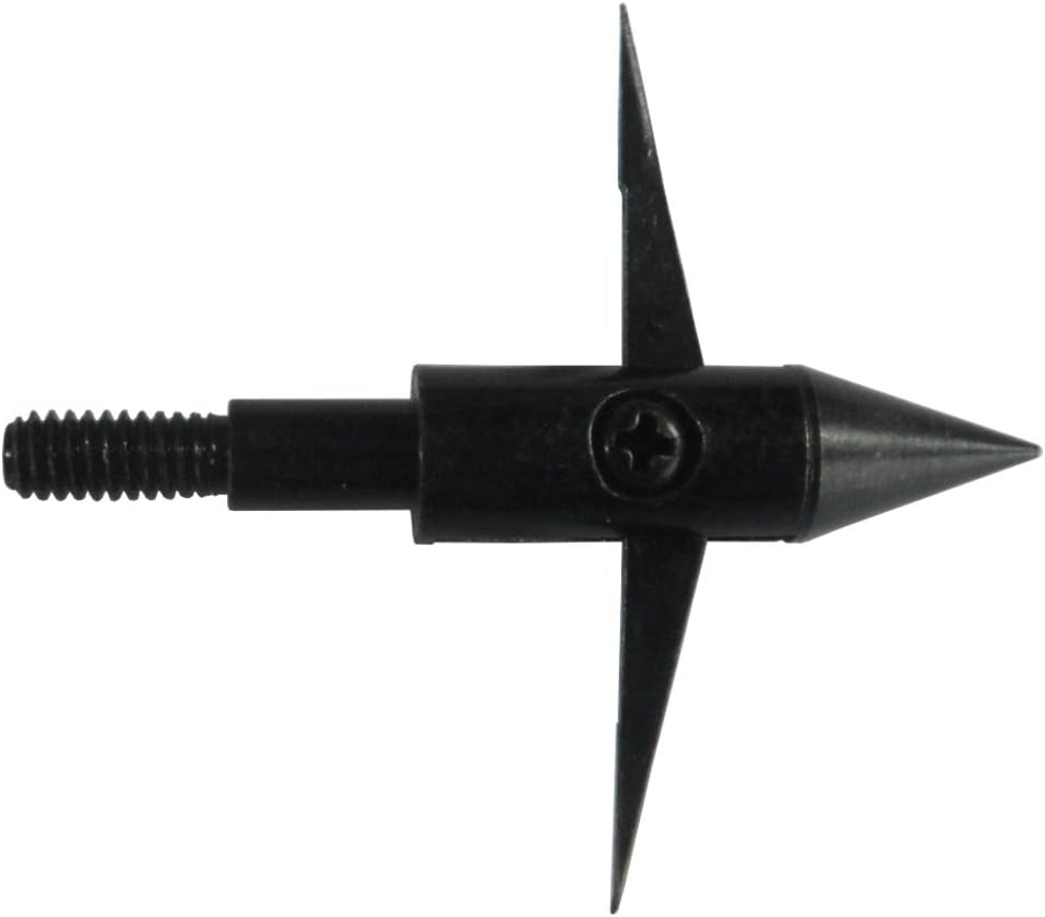 12Pcs Fishing Arrowheads Screw-on Points 150 Grain Black Bowfishing Screw Tips Broadheads for Fishing Arrow Compound Bow, Crossbow and Recurve Bow