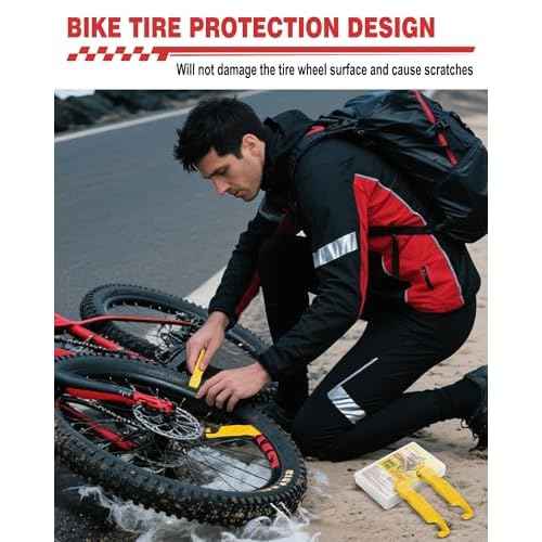 Bike Tire Levers, Ultra Strong Tire Levers Don't Hurt The Tire, Non-Slip and Save Effort, Tire Spoons for Mountain Bike and Road Bike, Easy Bike Tire Removal Tool.
