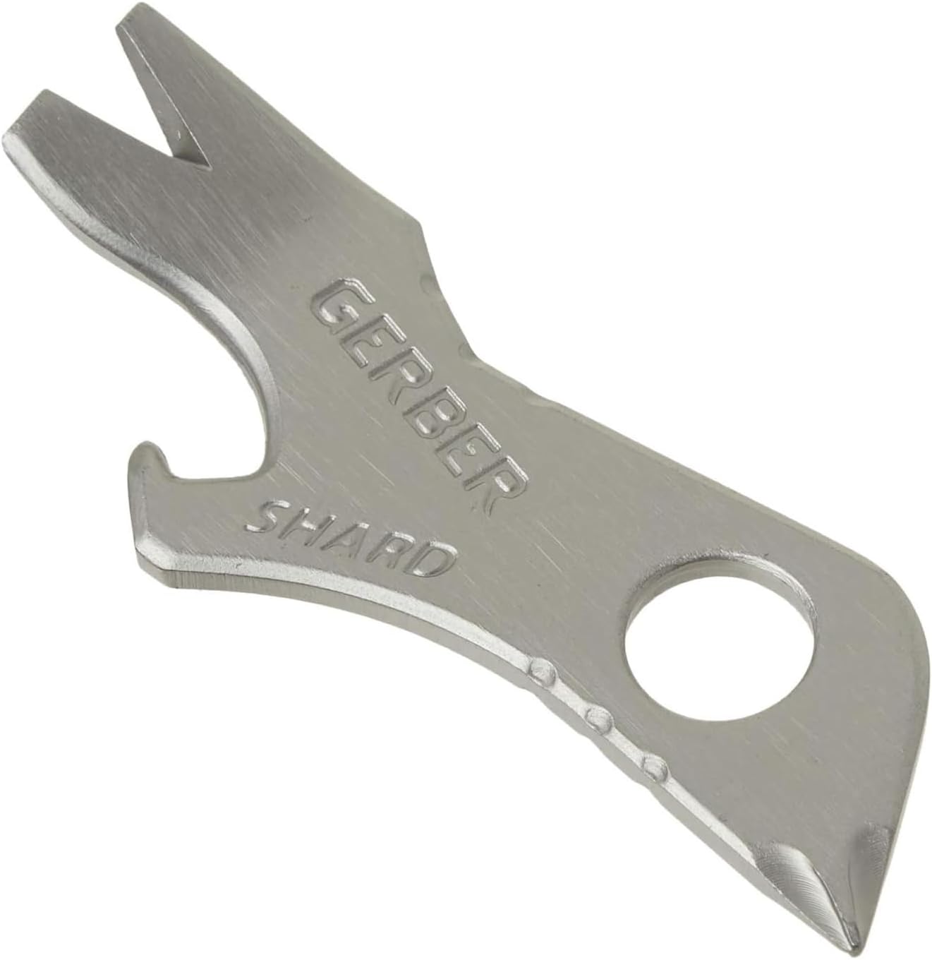 Gerber Gear Shard 7-in-1 Keychain Bottle Opener Multitool with Screwdriver, Gifts for Dad, Fathers and Men from Daughter, Wife or Son - Silver