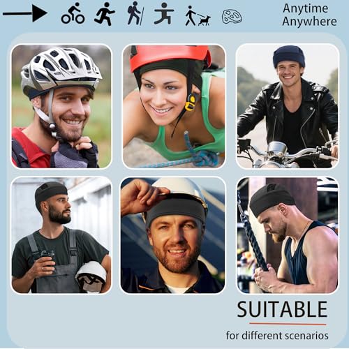 vidsel Skull Cap Cooling Helmet Liner Beanie Breathable Mesh Sweat Wicking Cycling Running Hat for Men Women