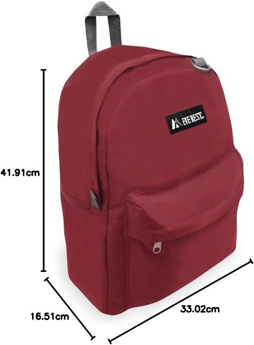 Everest Classic Backpack, Royal Blue, One Size,2045CR-RBL