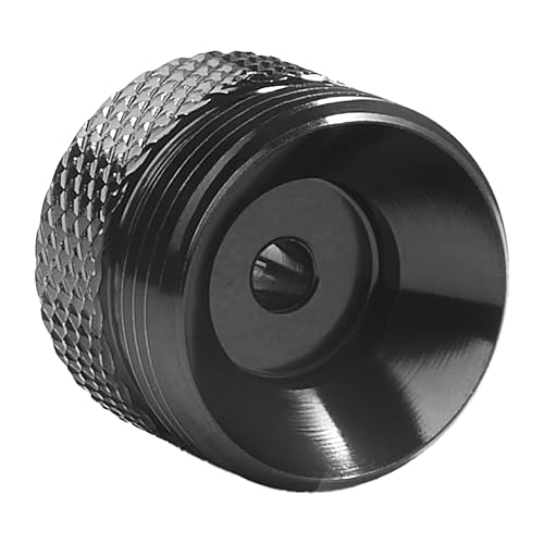 Aluminum Fast Cap Adapter for CO2 Quick Changes Compatible with Byrna LE, SD, EP, LE, HD, XL(Anodized Black)