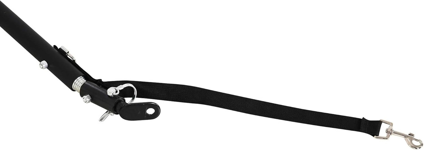 Aosom Bike Trailer, Foldable Bicycle Trailer with16 Inch Pneumatic Tire, Universal Coupler, Foldable Frame and Safe Reflectors Design, Large Load Capacity, Black