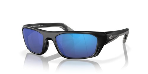 Costa Del Mar Whitetip Pro Sunglasses, Matte Black/Blue Mirrored 580G, 57 mm