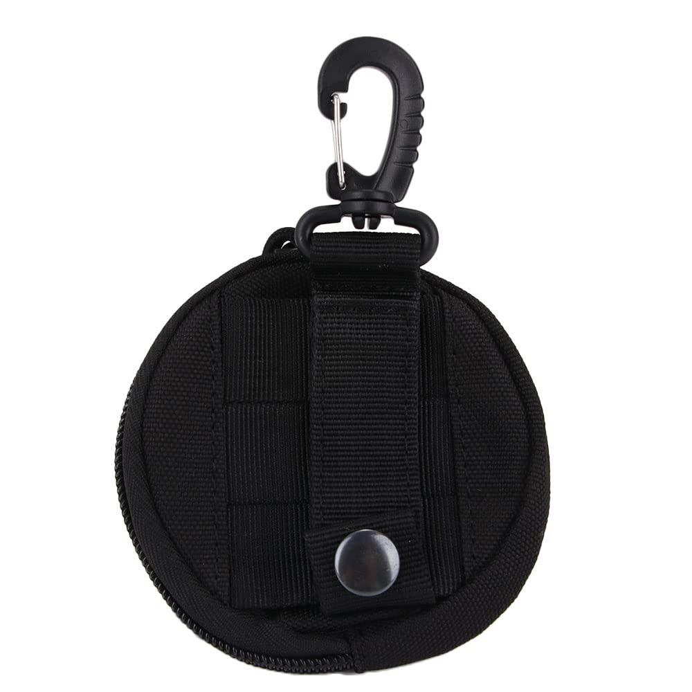 2PCS Small Coin Purse Molle Bag, Waist Belt Bag Wallet Pouch Purse Phone Case Earbuds Bag with Zipper, Universal Bags EDC Pouch