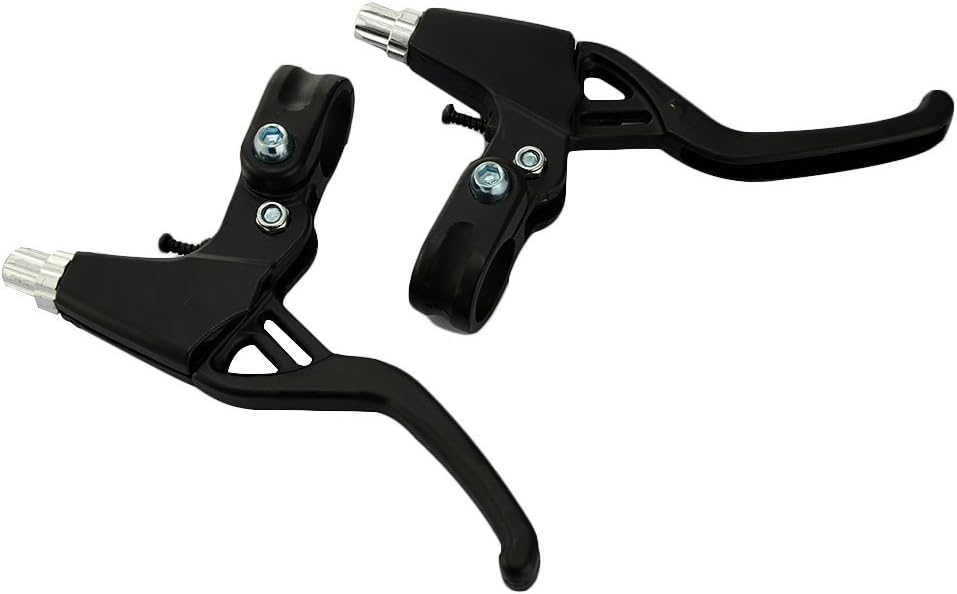 BicycleStore® 1 Pair Universal Aluminum Alloy Bicycle Brake Handle Mountain Road Bike Brake Lever Diameter 22mm(Black)