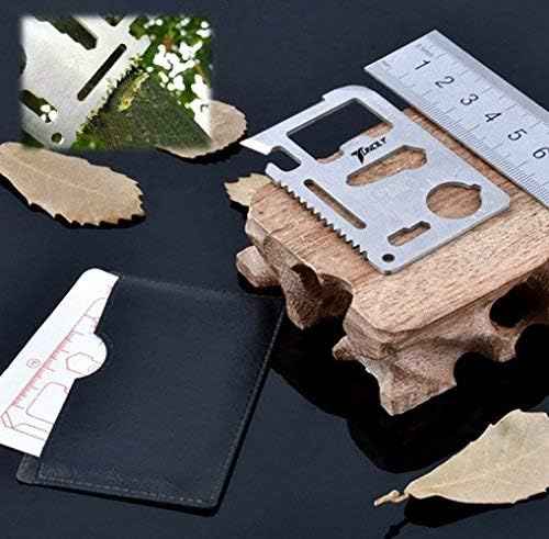 11-in-1 Survival Credit Card Multitool - Silver Wallet Tool, Tactical Utility & Bottle Opener | Perfect Gift for Any Occasion
