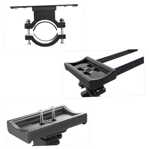 BESPORTBLE Bike Handlebar Bracket Flashlight Holder Mount for Cycling Accessories for Stopwatch Headlight and Camera Black