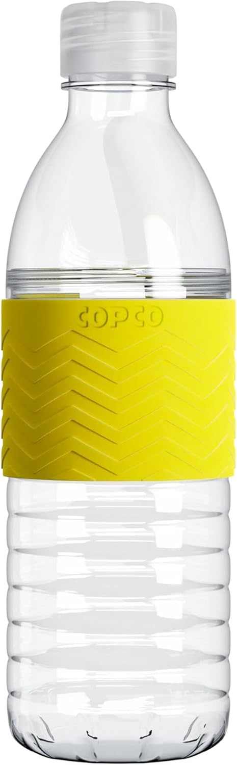 Copco Hydra 16.9 oz Water Bottle with Leak-Proof Lid - Tritan Reusable with Textured Grip Sleeve - BPA-Free, Shatter-Resistant, Dishwasher Safe for Travel, Gym, Work, Outdoors (Pink)