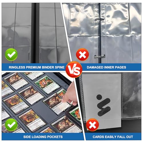 1024 Pockets One Piece Card Binder OP-1024 16 Pocket Waterproof PU Album