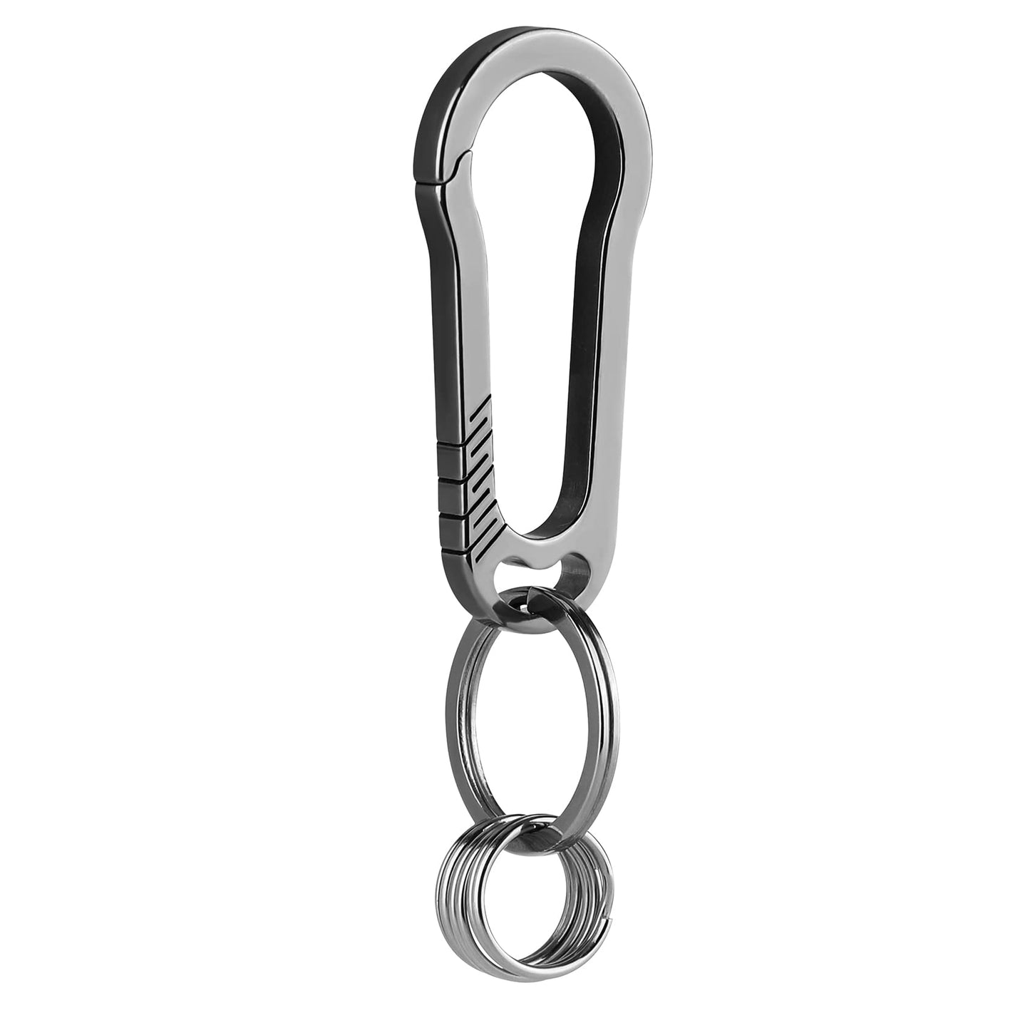 1981LIFE Titanium Key Chain, Carabiner Keychain Clip for Keys, Heavy Duty Car Key Chains Organizer for Men and Women