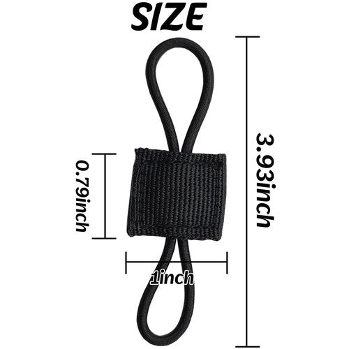 GXXMEI 20PCS Tactical Gear Holder Clip Molle Web Retainer Elastic Binding Ribbon Buckle for Tactical Backpacks Molle Bags