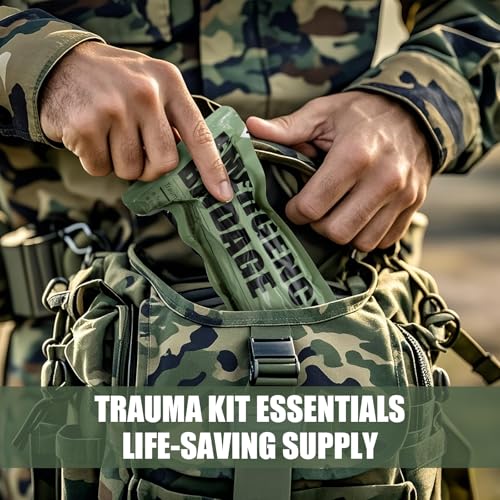 6" Israeli Style Emergency Bandage, Compression Trauma Wound Dressing, Combat Tactical First Aid Kit IFAK Supplies, 2 Count