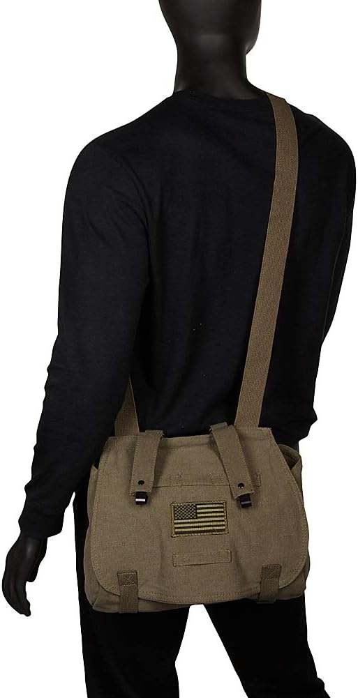 Fox Outdoor Products Retro Hungarian Shoulder Bag, Peace Khaki, 43-098