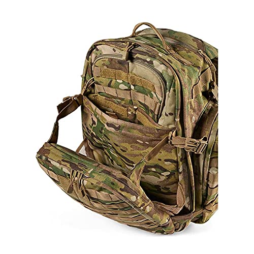 5.11 Tactical Backpack, RUSH 72 2.0 Military Survival Molle Back Pack with Laptop Compartment, Large, 55L, Multicam, Style 56566ABR